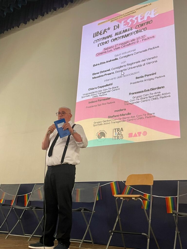 Speciale 17 Maggio Giornata Internazionale Contro Omotransfobia Ass. Con-Te-Stare Sportello Attivo Transgender Centro ONIG Padova