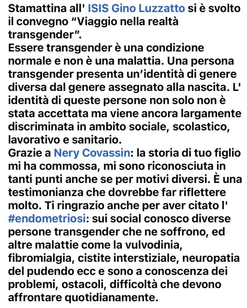 Presentazione Portogruaro a cura di Nerina Covassin Ass. Con-Te-Stare Sportello Attivo Transgender Centro ONIG Padova
