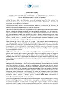 COMUNICATO STAMPA EDUCAZIONE SESSUALE A RISCHIO: FISS ALLARMATA DAL DDL SUL CONSENSO PREVENTIVO. "GRAVE PASSO INDIETRO PER LA SALUTE DEI GIOVANI" Ass. Con-Te-Stare Sportello Attivo Transgender Centro ONIG Padova